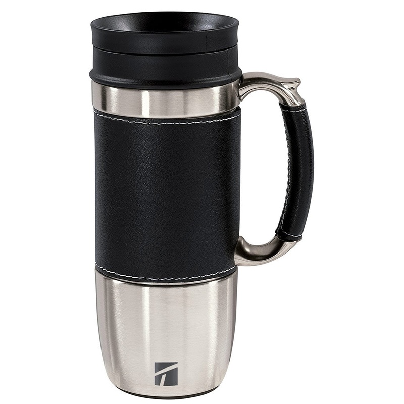 Trudeau Board Room Travel Mug, 16-Ounce, Black