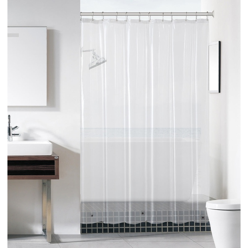 Aqua Block Premium Heavy Weight PEVA Shower Liner, Clear Water, 72x72 Inches