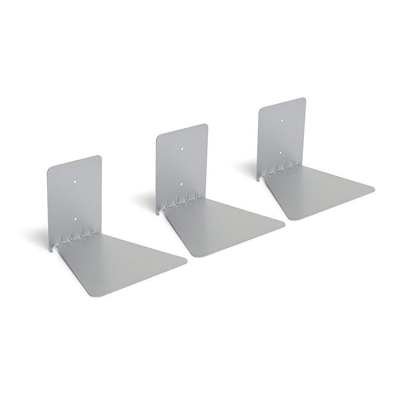 Umbra Conceal Large Invisible Book Shelf Set of 3, Silver, 7x6x5 Inches