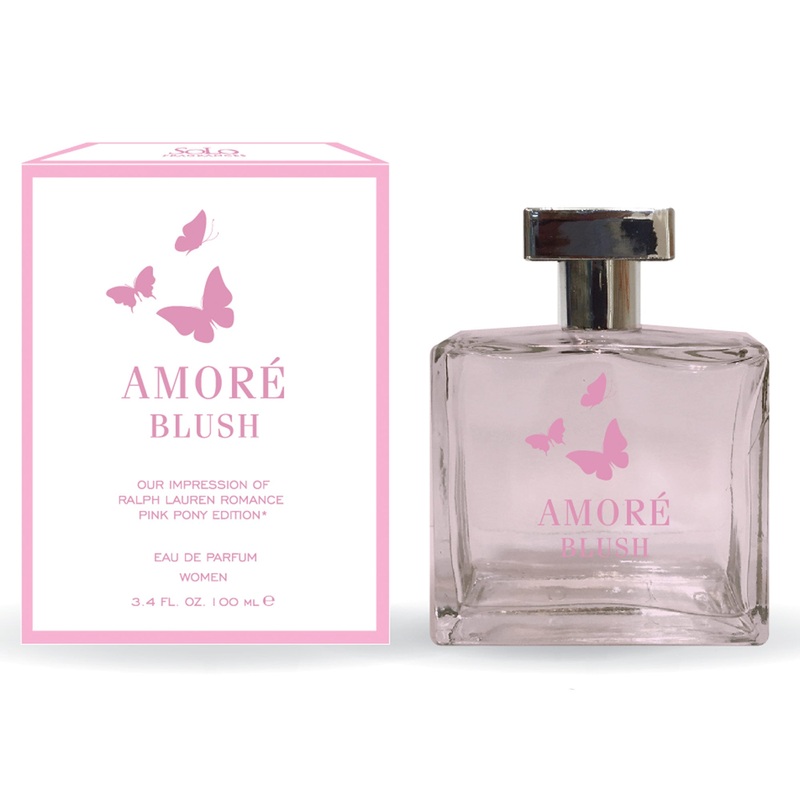 Amore Blush for Women, Impression of Romance Pink Pony Edition Perfume, EAU DE PARFUM, 3.4 Ounces