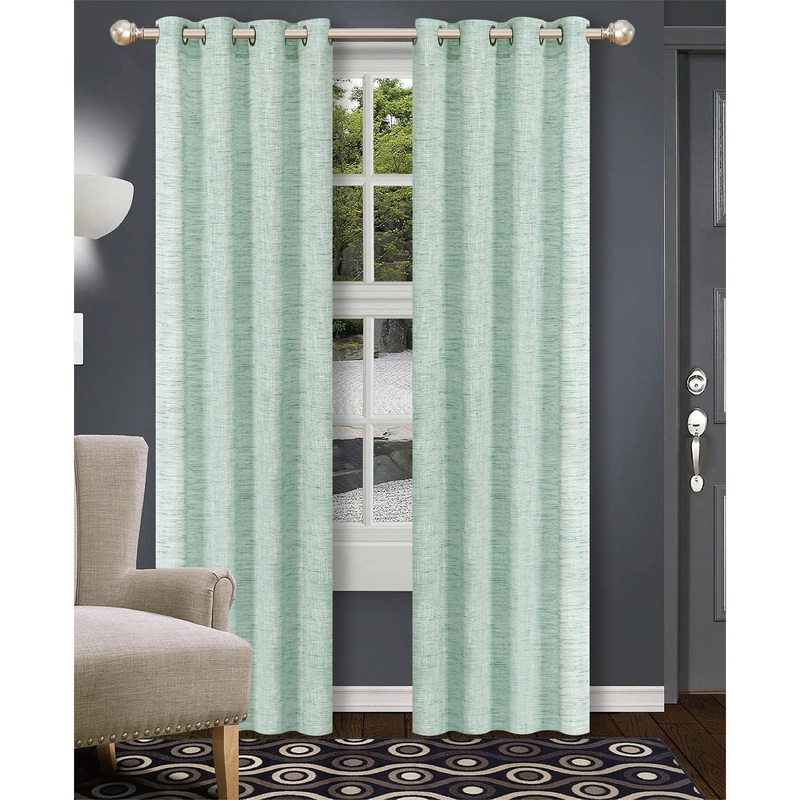 Skyler Yarn Dyed Sheer Grommet Window Panel, 54x84 Inches
