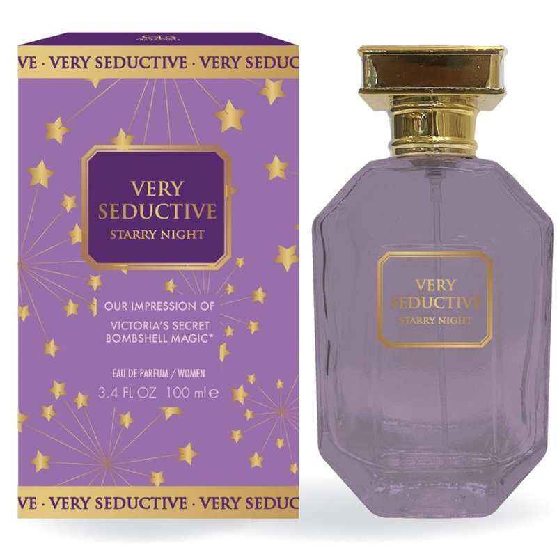 Very Seductive Starry Night For Women, Impression of Victoria's Secret Bombshell Magic Perfume, EAU DE PARFUM, 3.4 Ounces