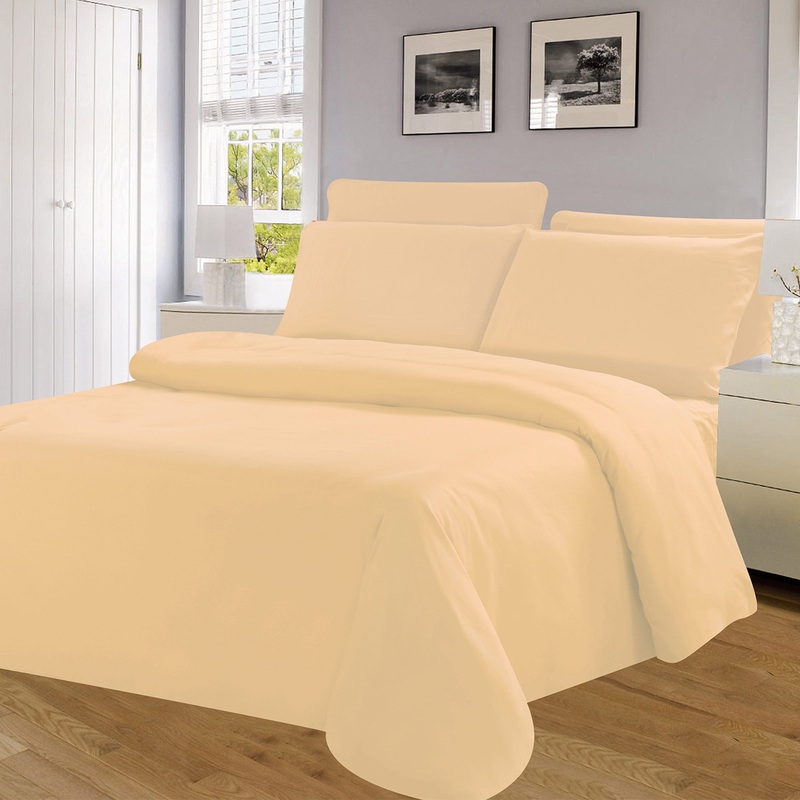 Winston Microfiber Wrinkle Free Sheet Set, Taupe, 16 Inch Deep Pocket