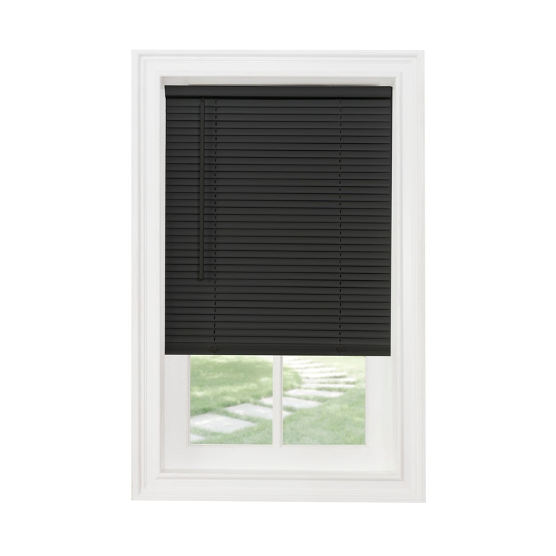 Achim Cordless GII Morningstar 1-Inch Light Filtering Mini Blind, Black