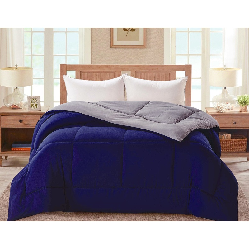 Madison Down Alternative Reversible Comforter, Blue-Gray
