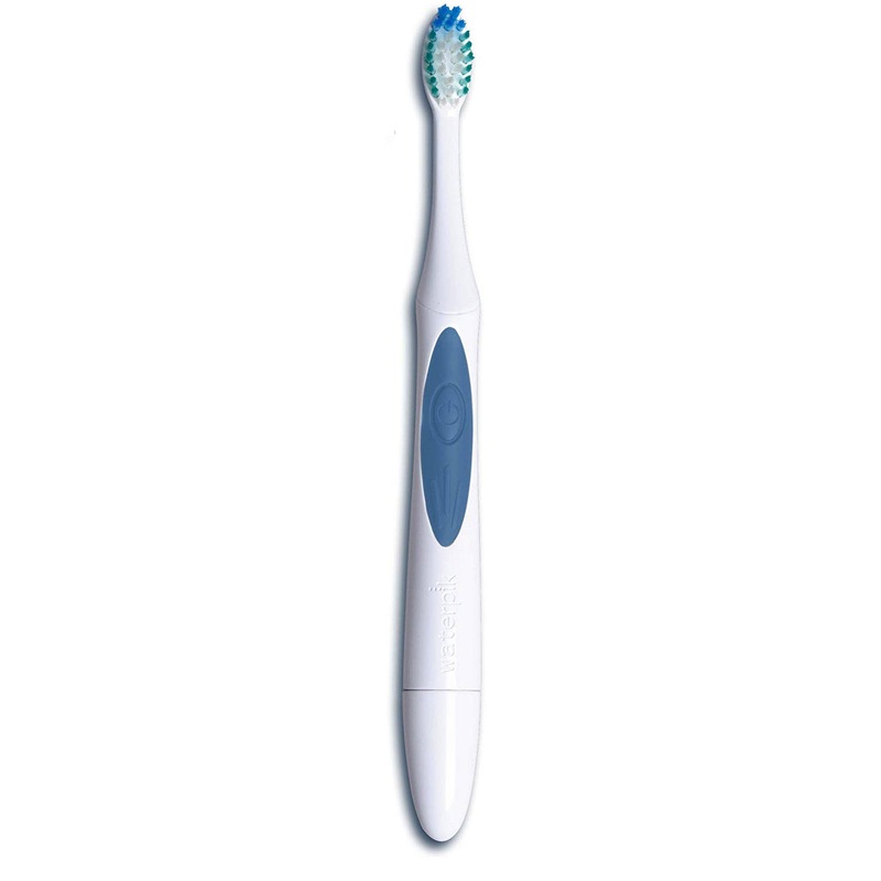 Waterpik Nano-Sonic Electric Toothbrush, White-Blue