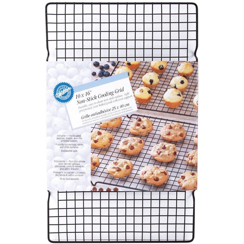 Wilton Nonstick Cooling Baking Rack Grid, Black, 10x16 Inches