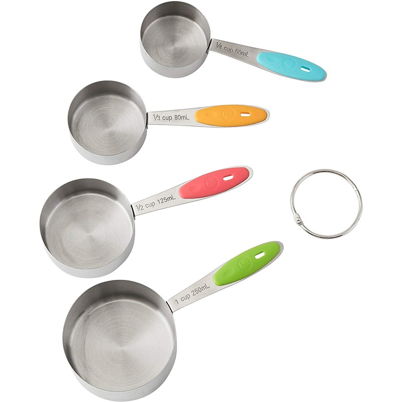 Wilton Rosanna Pansino 4-Piece Metal Measuring Cup Set, Multi