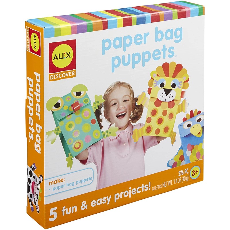 ALEX Discover Toys Paper Bag Puppets, 276 Pieces, Ages 3+