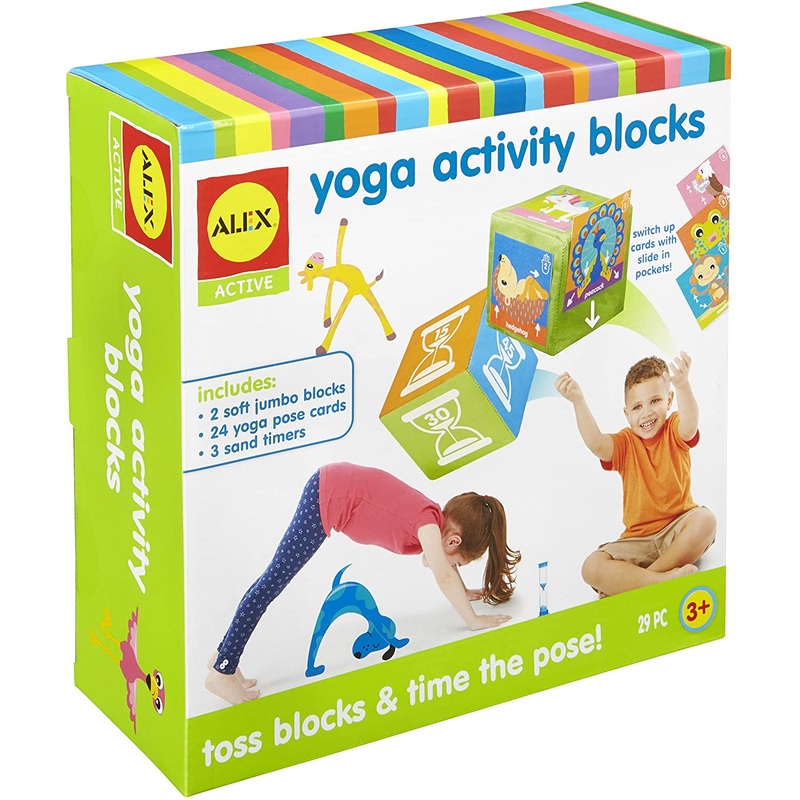 ALEX Toys Yoga Activity Excercise Blocks, 29 Pieces, Ages 3+