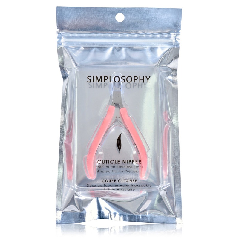 Simplosophy Soft Touch Stainless Steel Cuticle Nipper, Assorted Colors