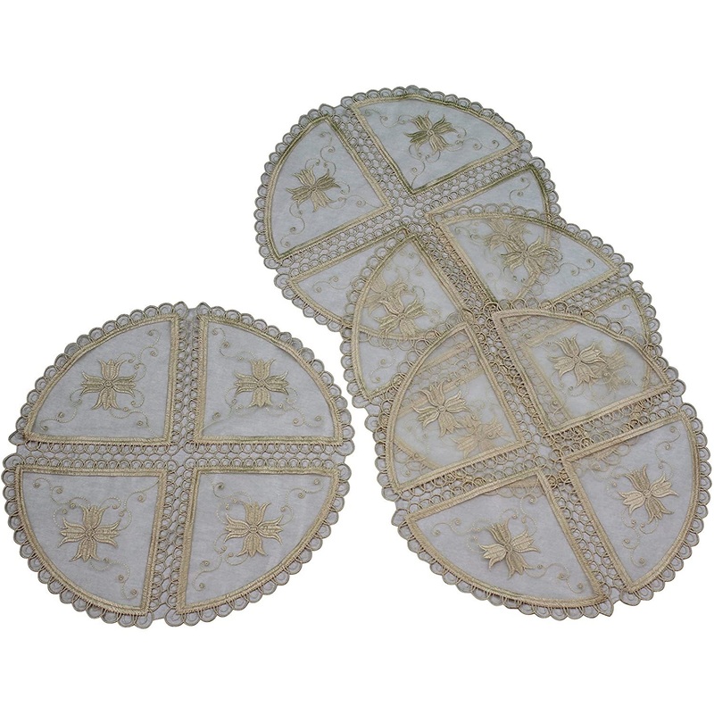 Blossom Embroidered Vintage Lace Design Table Runner