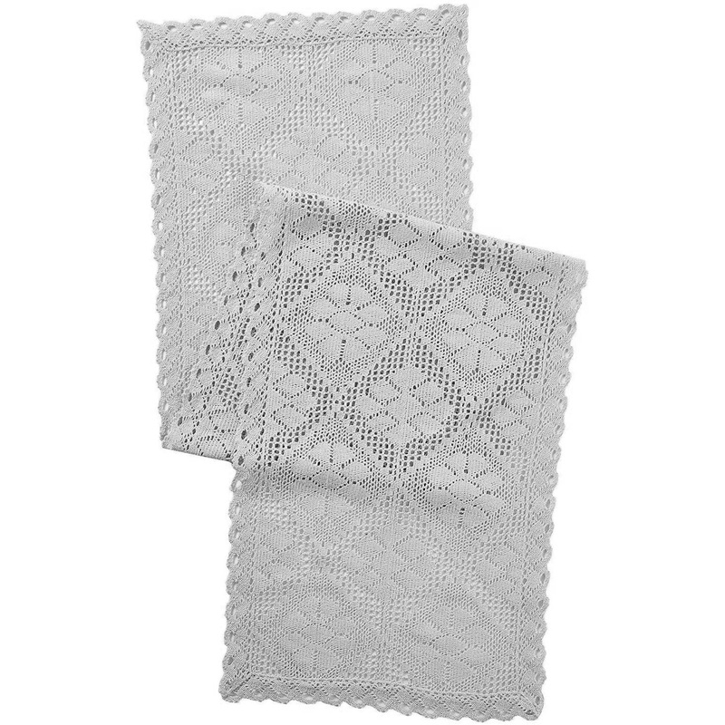 Stars Crochet Vintage Lace Design Table Runner