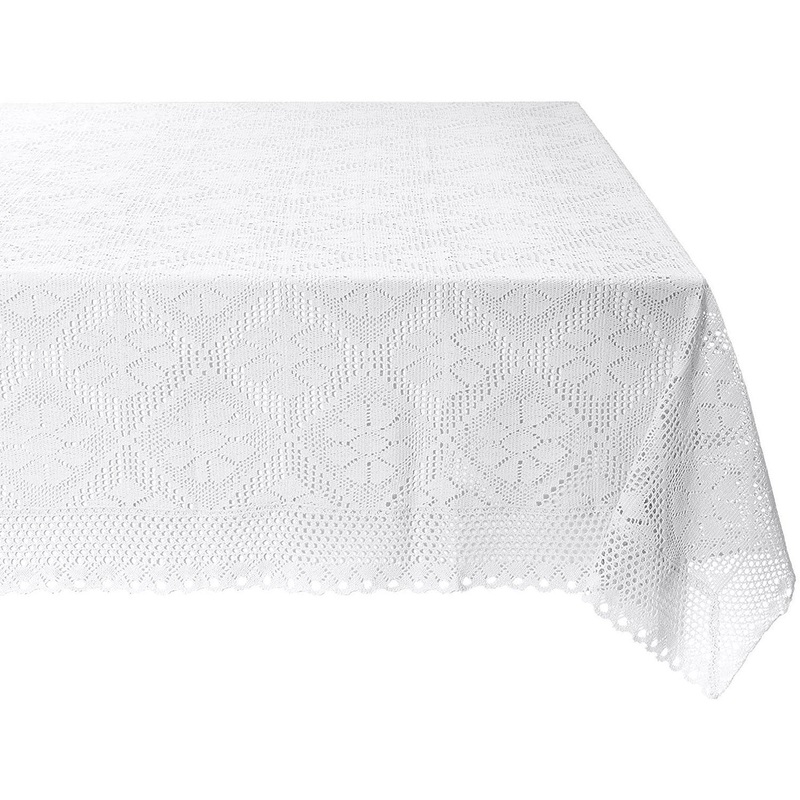 Stars Crochet Vintage Lace Design Tablecloth