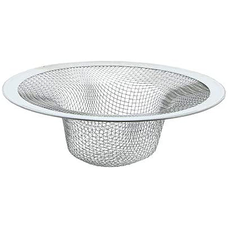 Aqua Plumb Stainless Steel Mesh Kitchen Sink Strainer, 4.375 Inches
