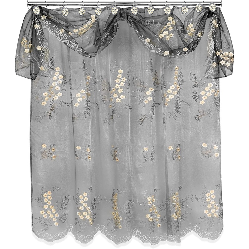 Bloomfield Complete Bath Ensemble Decor Set, Grey, All Sold Separately