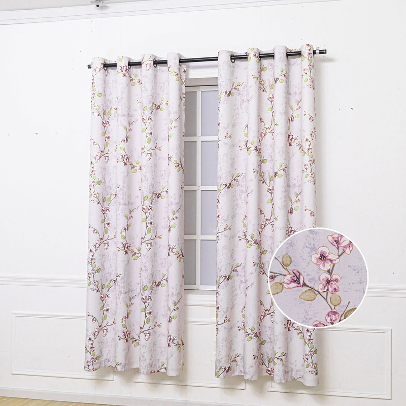 Sofia Floral Room Darkening Window Panel, 54x84 Inches