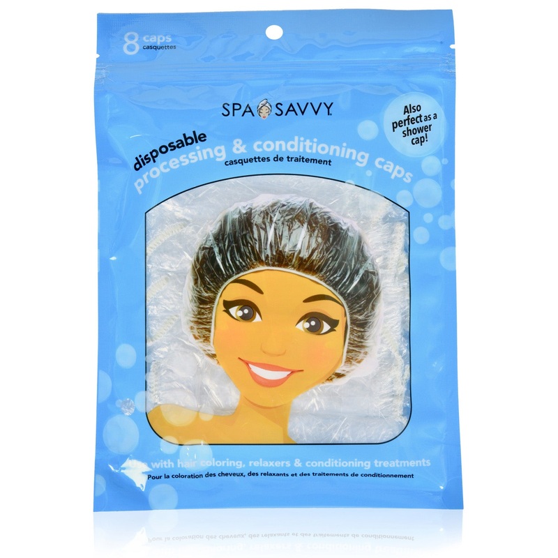 Spa Savvy Disposable Processing and Conditioning Hair Caps, 8 Count