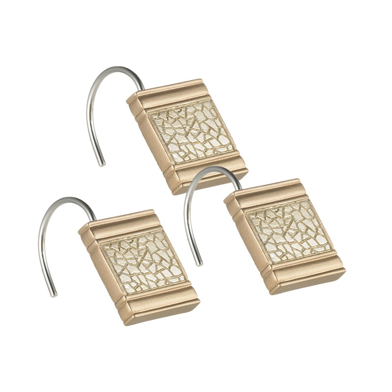 Sinatra Complete Bath Ensemble Decor Set, Champagne-Gold, All Sold Separately