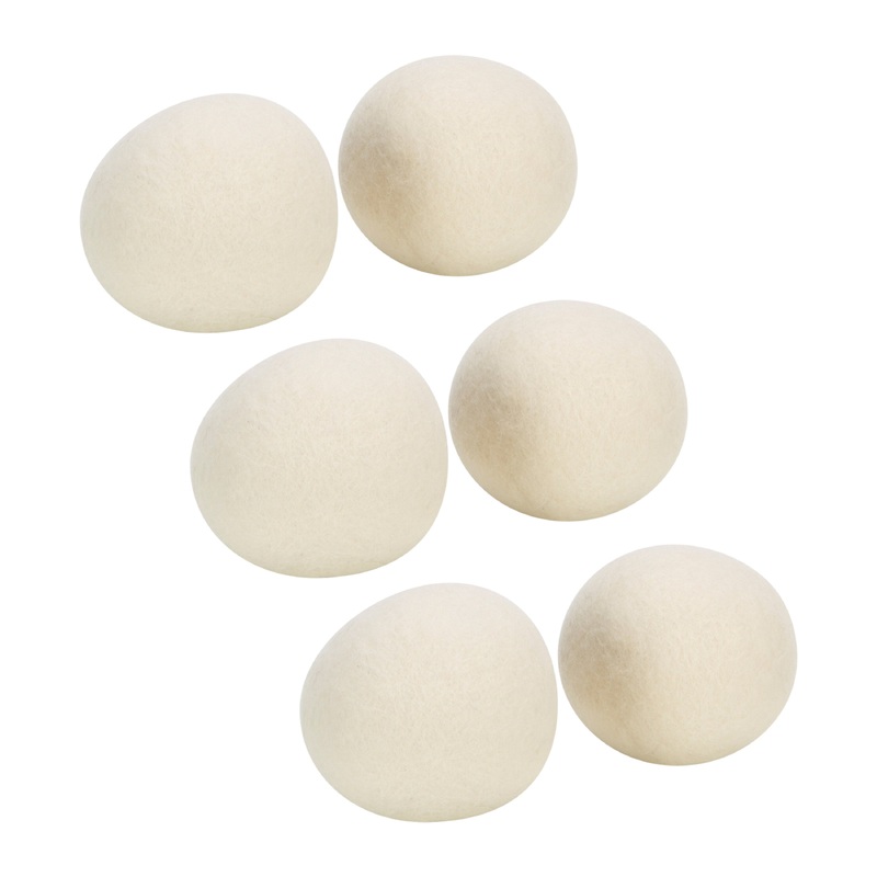Woolite Natural Wool Dryer Ball Set, 6 Pack
