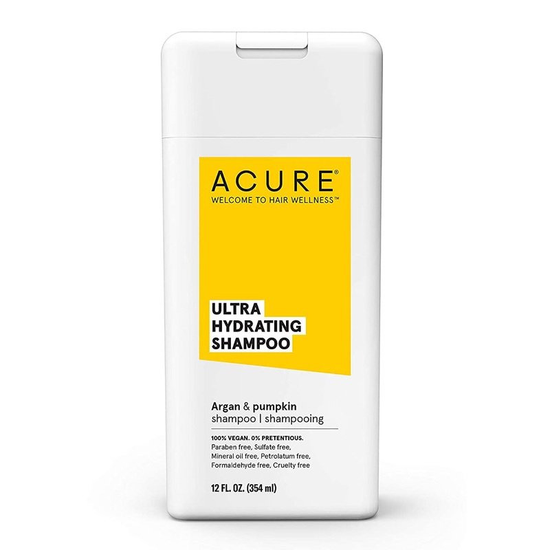 ACURE Ultra Hydrating Shampoo, 100% Vegan, Argan & Pumpkin, 12 Ounces