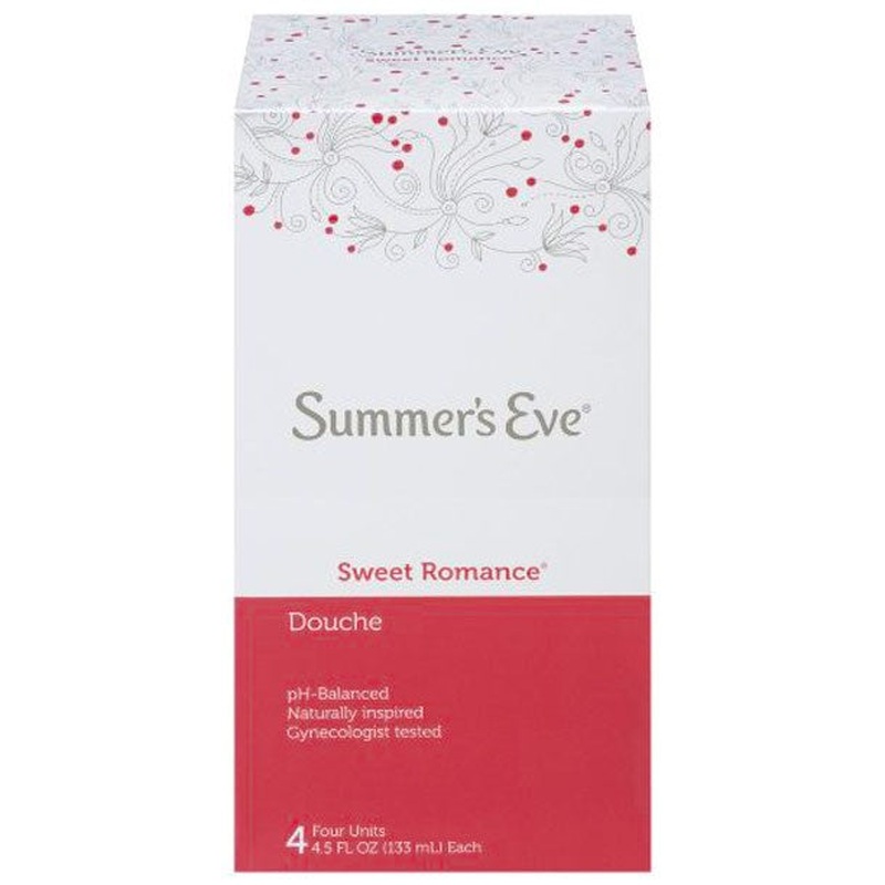 Summer's Eve 4-Pack Douche Cleansing, Sweet Romance, 4.5 Ounces Each