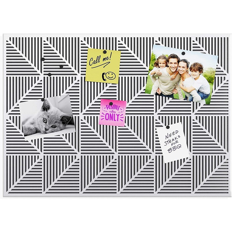 Umbra Trigon Wall Mounted Magnetic Bulletin Board and Message Board, White, 15x21 Inches