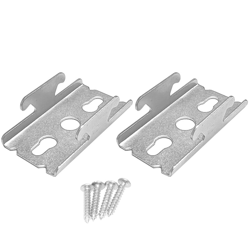 The Classic Touch Curtain Rod Brackets with Hardware For Double Rods