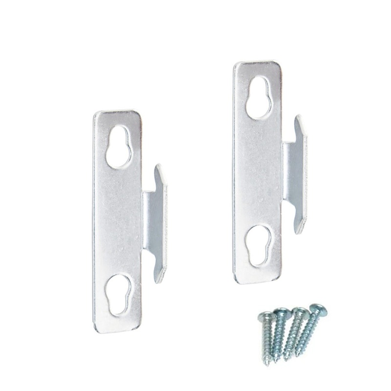 The Classic Touch Curtain Rod Brackets with Hardware For Single Rod