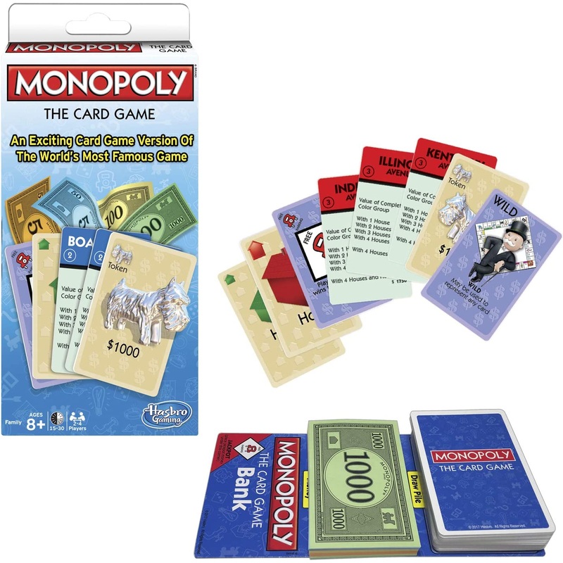 Winning Moves Games Monopoly The Card Game Monopoly & Rummy, Blue
