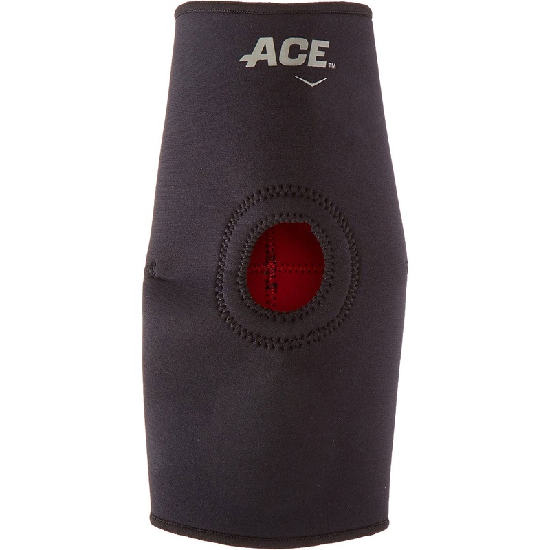 Ace Compression Open Knee Support, Black, X-Large
