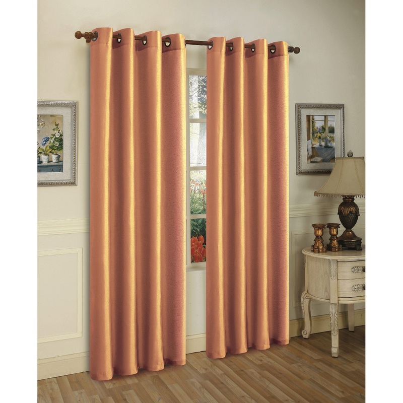 Mira Faux Silk Grommet Window Panel, 55x84 Inches