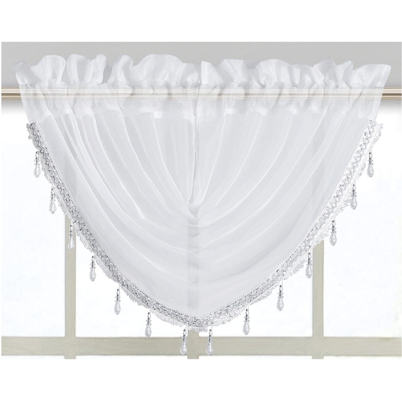 Sheila Sheer Rod Pocket Window Valance and Panel Treatments, All Sold Separately