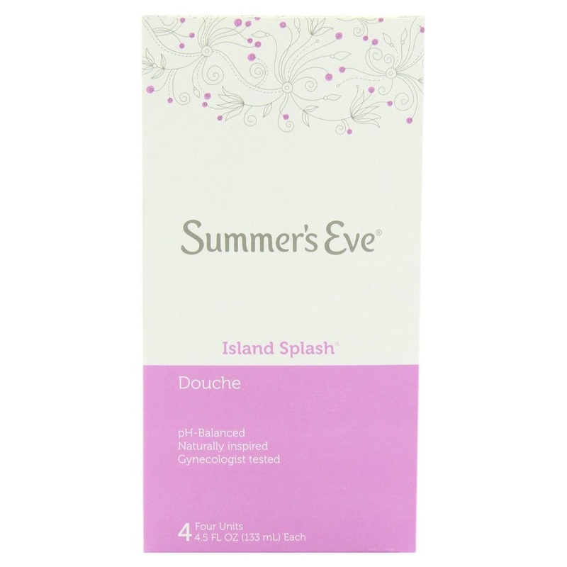 Summer's Eve 4-Pack Douche Cleansing Island Splash, 4.5 Ounces Each
