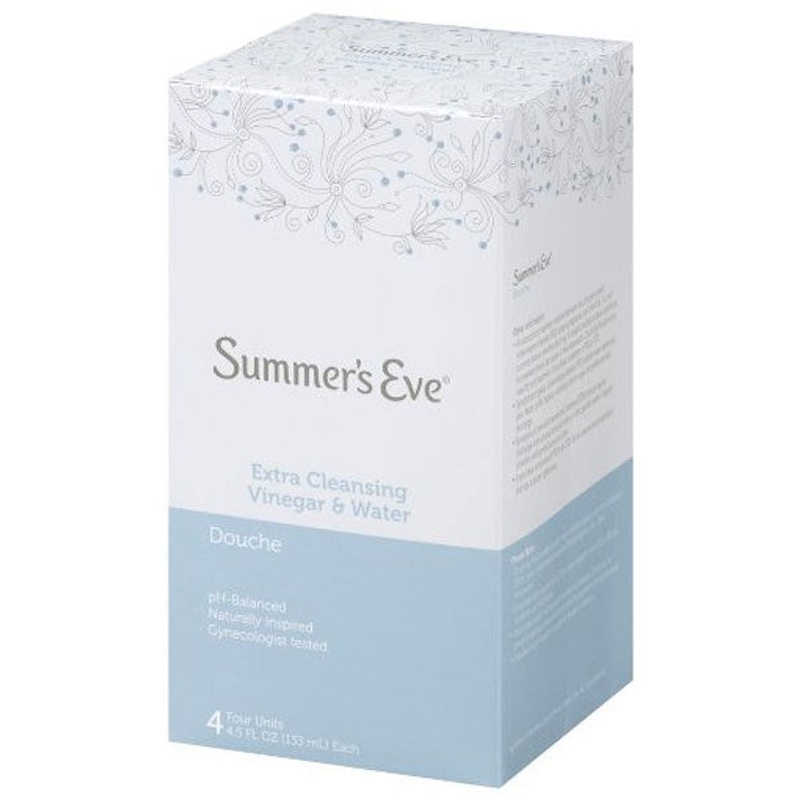 Summer'S Eve 4-Pack Douche Extra Cleansing Vinegar & Water, 4.5 Ounces Each