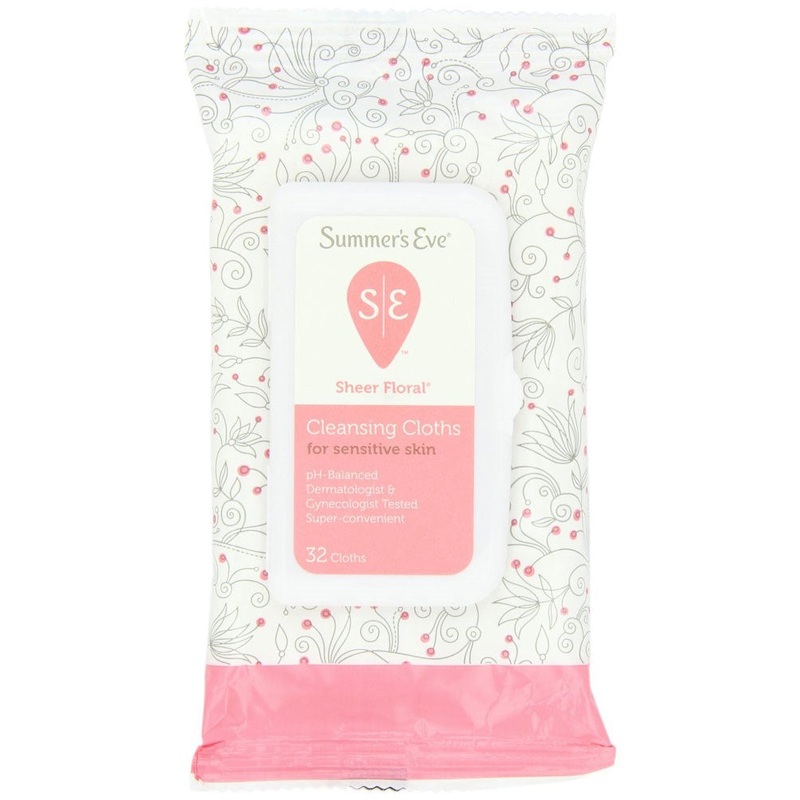 Summer's Eve Cleansing Cloths Sheer Floral, 32 Cloths