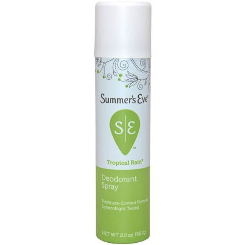 Summer's Eve Feminine Deodorant Spray, Tropical Rain, 2 Ounces