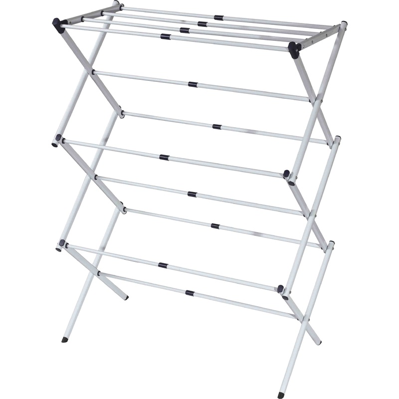 Sunbeam 3-Tier Expandable Clothes Dryer, Gray, 17-29.5x14.5x41 Inches