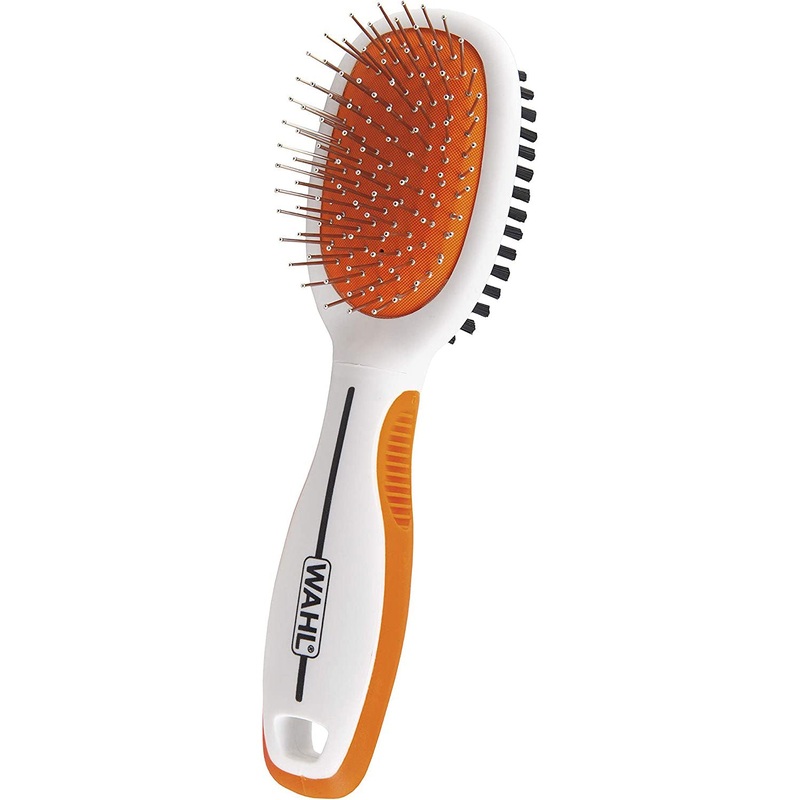 Wahl Premium Pet Double Sided Medium Pin Bristle Brush, For Dogs or Cats