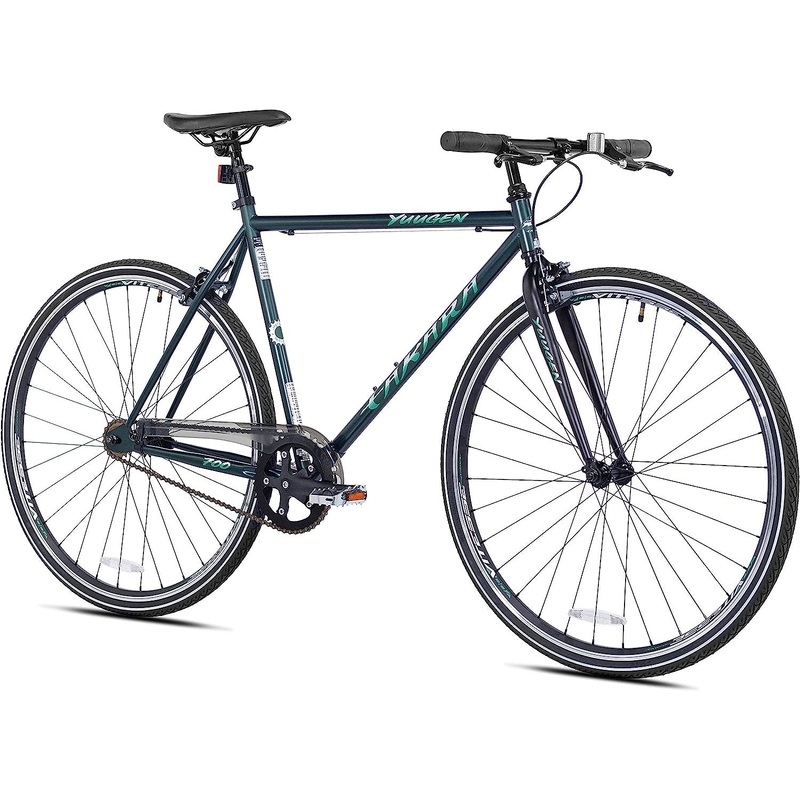 Takara 82734 Yuugen Single Speed Flat Bar Fixie Road Bike, 700c, Medium