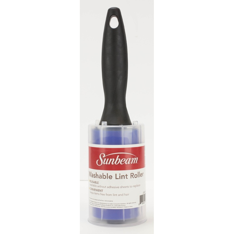 Sunbeam Washable Lint Roller, Blue