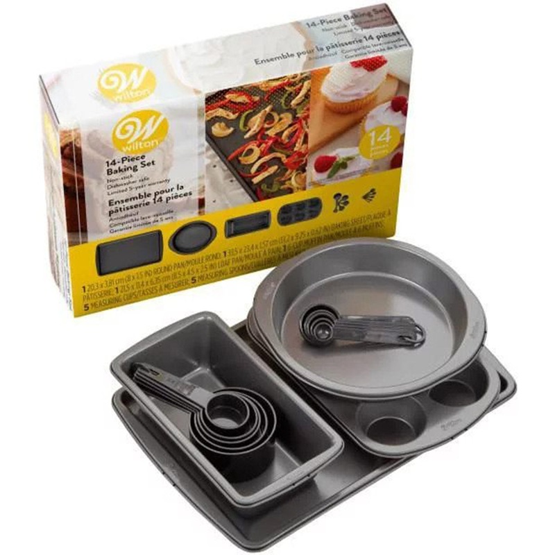 Wilton 14-Piece Non-Stick Baking Set, Dishwasher Safe