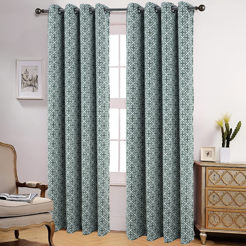 Medici Embossed Room Darkening Grommet Window Panel, 54x84 Inches