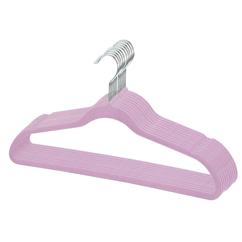 Sunbeam  Velvet Hanger, (Pack of 10), Lilac