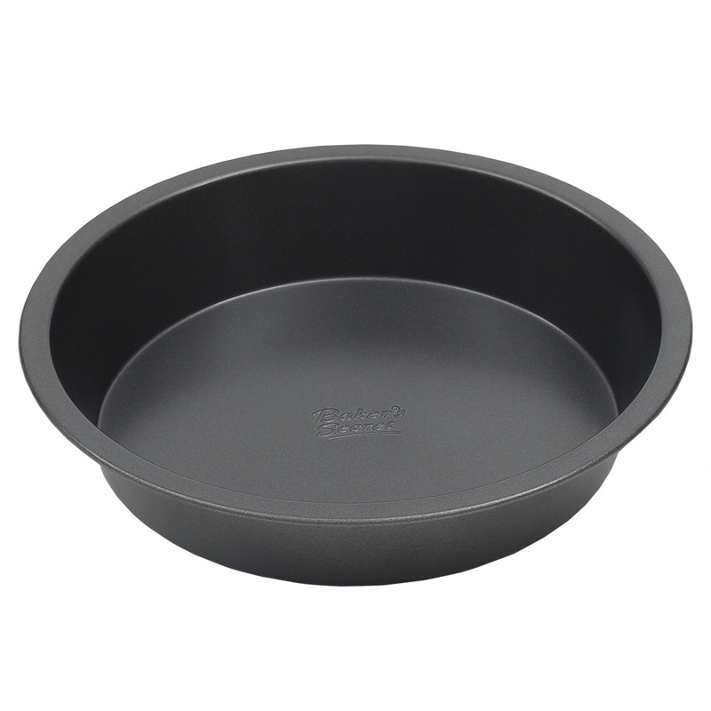 Bakers Secret Essentials 9-inch Non-Stick Steel Round Cake Pan