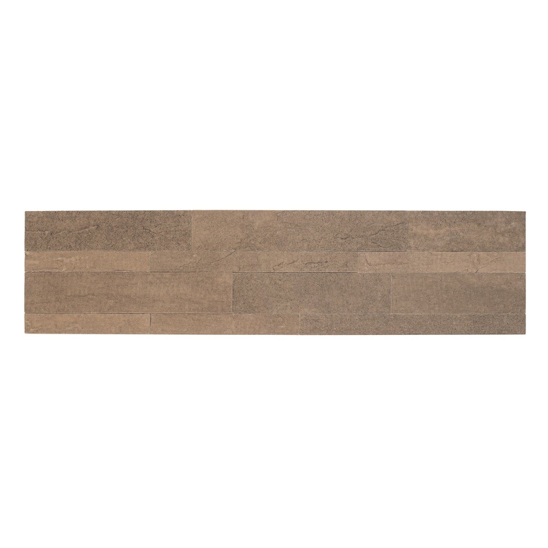 Bolder Stone  6in x 24in Self Adhesive Stone Wall Tile - Mocha - 6 Tiles/6 sq. Ft.