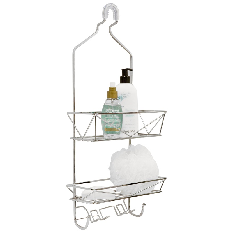 Bath Bliss Geode Shower Caddy in Chrome