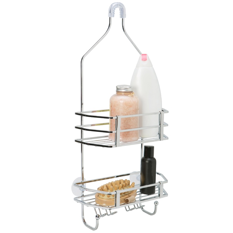 Bath Bliss Moderno Shower Caddy in Chrome