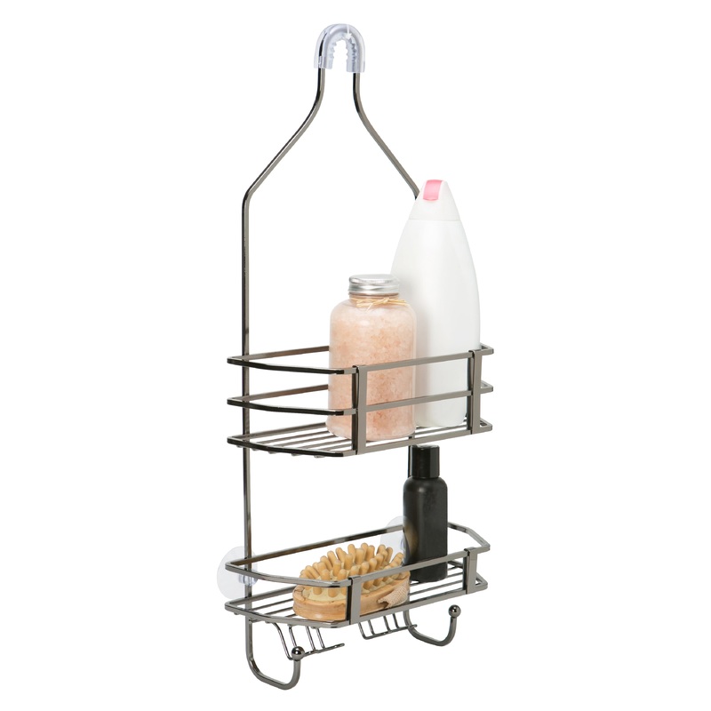 Bath Bliss Moderno Shower Caddy in Onyx