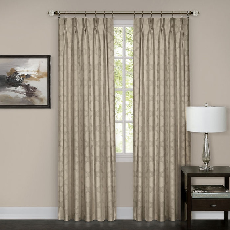 Windsor Pinch Pleat Window Curtain Panel 34x63